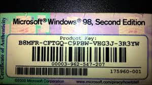 Windows 98 Product Key Crack Second Edition Free Download