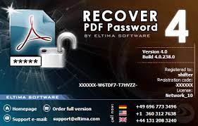 Eltima Recover PDF Password 4 Crack Free Download Full Version 2022