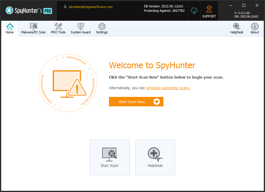 SpyHunter 5.15.11 Licensed Email and Password (Keygen)
