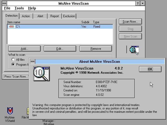 McAfee VirusScan Enterprise 8.8.0.805660 Crack Windows 7 and 10