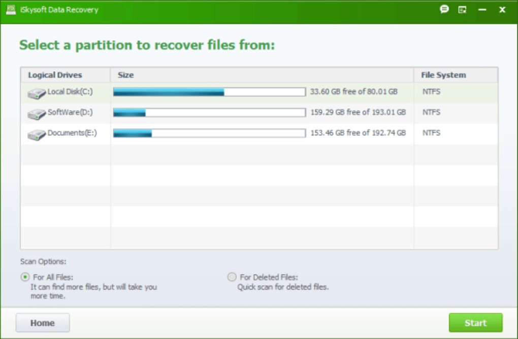 iSkysoft Data Recovery 5.5.8 Free Download With Crack