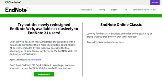 EndNote 21 Online User
